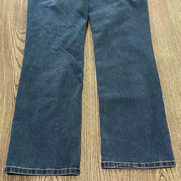 Bandolino Womens Amy Jeans Straight Leg Mid Rise Denim Medium Wash Blue Size 6 - Picture 10 of 11